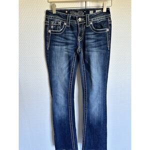 Miss Me JP5775B Bootcut Blue Jeans stretch low-rise blue Size 25